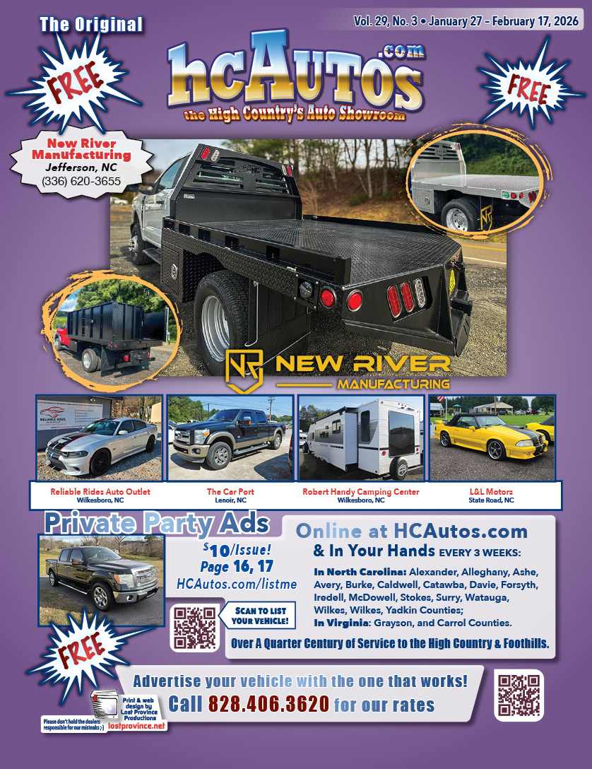 HCAutos used cars, used trucks, used motorcycles in Northwestern North Carolina, Eastern Tennessee and Southwestern Virginia.